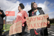 'We want justice': parents protest after Carlisle schoolboy racially abused
