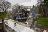 UK's steepest lock flight marks 250th birthday amid canal funding fears