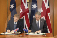 Foreign Secretary David Cameron and Defence Secretary Grant Shapps visit Australia