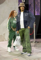 Rapper T.I. and his wife Tiny Harris are pictured for the first time since they were sued for alleged sexual assault