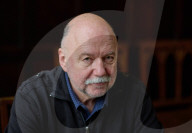 Andrey Kurkov at The Oxford Literary Festival 2024, Oxford, UK.