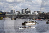 78th Oxford v Cambridge University Women's Boat Race on the River Thames in London, UK.