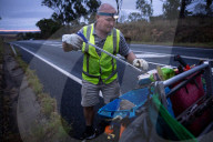Lost phones, a sex swing and dozens of deodorants: Queensland's 'rubbish rambler' Leonard Monaghan on 15 years of roadside finds.