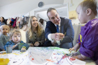 Chief Secretary to the Treasury Laura Trott visits Claverdon Village Nursery
