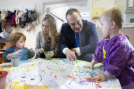 Chief Secretary to the Treasury Laura Trott visits Claverdon Village Nursery