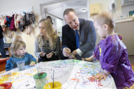 Chief Secretary to the Treasury Laura Trott visits Claverdon Village Nursery
