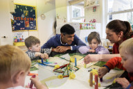Prime Minister Rishi Sunak visits Aldersyde Nursery