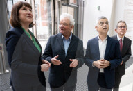 Sadiq Khan, Mayor of London election campaign event to announce his London Growth Plan at the Francis Crick Institute, King’s Cross, London, UK.