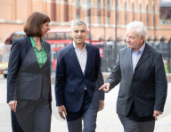Sadiq Khan, Mayor of London election campaign event to announce his London Growth Plan at the Francis Crick Institute, King’s Cross, London, UK.