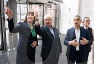 Sadiq Khan, Mayor of London election campaign event to announce his London Growth Plan at the Francis Crick Institute, King’s Cross, London, UK.