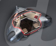 Concept car is an overnight travel specialist wiuth built in bed