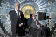 Peter Higgs and Stephen Hawking