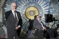 Peter Higgs and Stephen Hawking