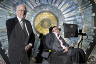 Peter Higgs and Stephen Hawking