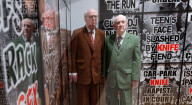 Gilbert & George The London Pictures exhibition at The Gilbert & George Centre 5a Heneage Street, London E1 5LJ
Great Britain Press photocall 
10th April 2024