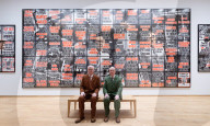 Gilbert & George The London Pictures exhibition at The Gilbert & George Centre 5a Heneage Street, London E1 5LJ
Great Britain Press photocall 
10th April 2024