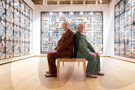 Gilbert & George The London Pictures exhibition at The Gilbert & George Centre 5a Heneage Street, London E1 5LJ
Great Britain Press photocall 
10th April 2024