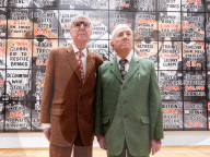 Gilbert & George The London Pictures exhibition at The Gilbert & George Centre 5a Heneage Street, London E1 5LJ
Great Britain Press photocall 
10th April 2024