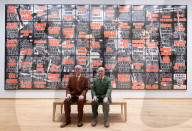 Gilbert & George The London Pictures exhibition at The Gilbert & George Centre 5a Heneage Street, London E1 5LJ
Great Britain Press photocall 
10th April 2024