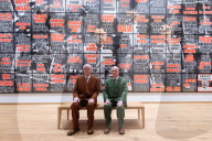 Gilbert & George The London Pictures exhibition at The Gilbert & George Centre 5a Heneage Street, London E1 5LJ
Great Britain Press photocall 
10th April 2024