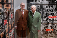 Gilbert & George The London Pictures exhibition at The Gilbert & George Centre 5a Heneage Street, London E1 5LJ
Great Britain Press photocall 
10th April 2024