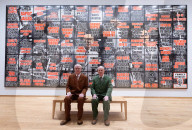 Gilbert & George The London Pictures exhibition at The Gilbert & George Centre 5a Heneage Street, London E1 5LJ
Great Britain Press photocall 
10th April 2024
