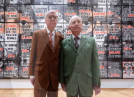 Gilbert & George The London Pictures exhibition at The Gilbert & George Centre 5a Heneage Street, London E1 5LJ
Great Britain Press photocall 
10th April 2024