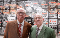 Gilbert & George The London Pictures exhibition at The Gilbert & George Centre 5a Heneage Street, London E1 5LJ
Great Britain Press photocall 
10th April 2024