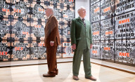 Gilbert & George The London Pictures exhibition at The Gilbert & George Centre 5a Heneage Street, London E1 5LJ
Great Britain Press photocall 
10th April 2024