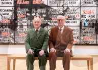 Gilbert & George The London Pictures exhibition at The Gilbert & George Centre 5a Heneage Street, London E1 5LJ
Great Britain Press photocall 
10th April 2024