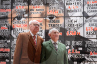 Gilbert & George The London Pictures exhibition at The Gilbert & George Centre 5a Heneage Street, London E1 5LJ
Great Britain Press photocall 
10th April 2024