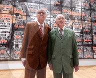 Gilbert & George The London Pictures exhibition at The Gilbert & George Centre 5a Heneage Street, London E1 5LJ
Great Britain Press photocall 
10th April 2024