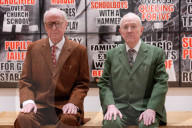 Gilbert & George The London Pictures exhibition at The Gilbert & George Centre 5a Heneage Street, London E1 5LJ
Great Britain Press photocall 
10th April 2024