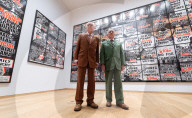 Gilbert & George The London Pictures exhibition at The Gilbert & George Centre 5a Heneage Street, London E1 5LJ
Great Britain Press photocall 
10th April 2024