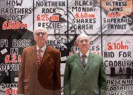 Gilbert & George The London Pictures exhibition at The Gilbert & George Centre 5a Heneage Street, London E1 5LJ
Great Britain Press photocall 
10th April 2024