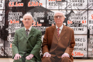 Gilbert & George The London Pictures exhibition at The Gilbert & George Centre 5a Heneage Street, London E1 5LJ
Great Britain Press photocall 
10th April 2024