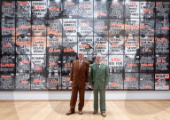 Gilbert & George The London Pictures exhibition at The Gilbert & George Centre 5a Heneage Street, London E1 5LJ
Great Britain Press photocall 
10th April 2024