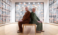 Gilbert & George The London Pictures exhibition at The Gilbert & George Centre 5a Heneage Street, London E1 5LJ
Great Britain Press photocall 
10th April 2024