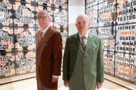 Gilbert & George The London Pictures exhibition at The Gilbert & George Centre 5a Heneage Street, London E1 5LJ
Great Britain Press photocall 
10th April 2024