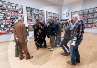 Gilbert & George The London Pictures exhibition at The Gilbert & George Centre 5a Heneage Street, London E1 5LJ
Great Britain Press photocall 
10th April 2024