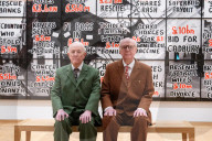 Gilbert & George The London Pictures exhibition at The Gilbert & George Centre 5a Heneage Street, London E1 5LJ
Great Britain Press photocall 
10th April 2024