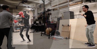 Robot mimics remote human controller's actions in realtime 