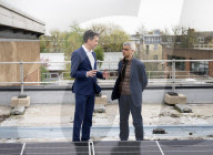 Sadiq Khan, Labour’s Mayor of London visits Stoke Newington School, North London, Great Britain during his re-election campaign. 
12th April 2024