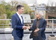 Sadiq Khan, Labour’s Mayor of London visits Stoke Newington School, North London, Great Britain during his re-election campaign. 
12th April 2024