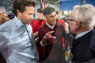 The Prime Minister Rishi Sunak meets veterans