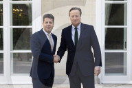 The Foreign Secretary David Cameron visits the European Commission in Brussels