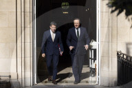 The Foreign Secretary David Cameron visits the European Commission in Brussels