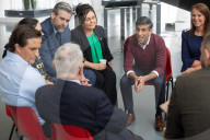 The Prime Minister Rishi Sunak meets veterans