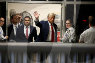 Former President Donald Trump Criminal Fraud Trial in New York, United States - 15 Apr 2024