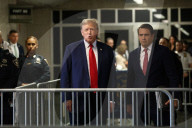 Former President Donald Trump Criminal Fraud Trial in New York, United States - 15 Apr 2024